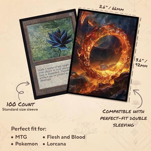 Sol Ring MTG Card Sleeves - 104 pcs