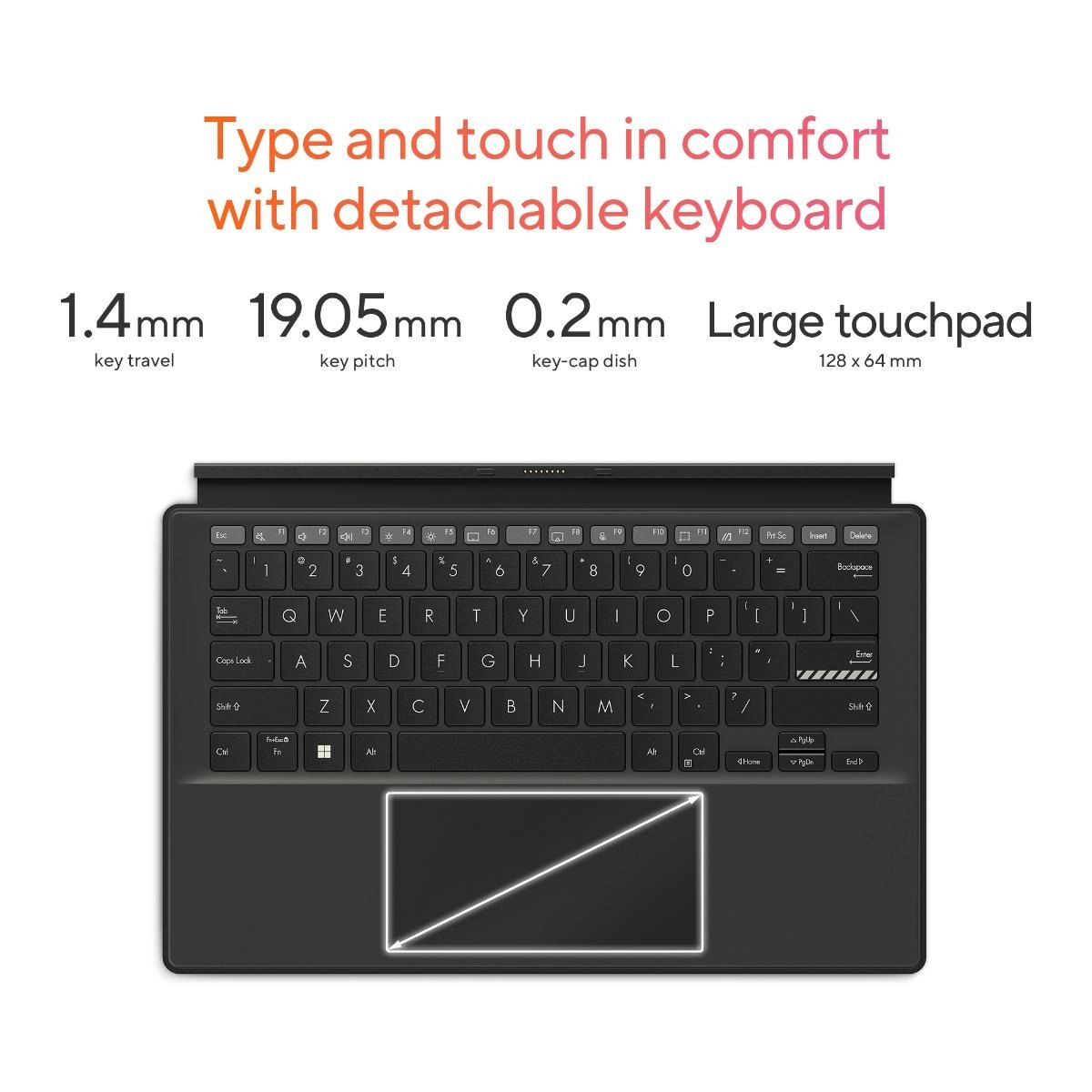 Vivobook 13 Slate T3300KA-LQ029W - 13.3'' Pentium N6000 8GB DDR4 256GB SSD