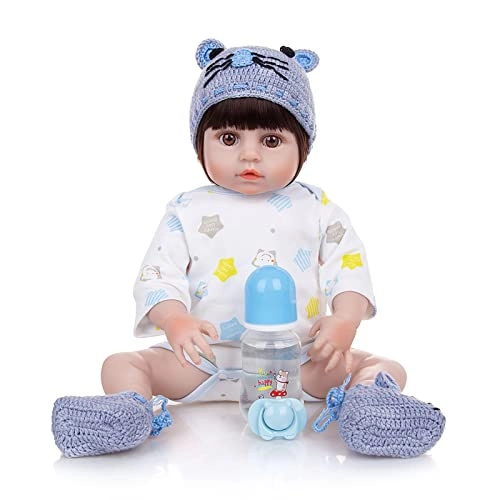 Reborn Baby Doll - 19 Inch Vinyl Yellow Dress Ages 3+