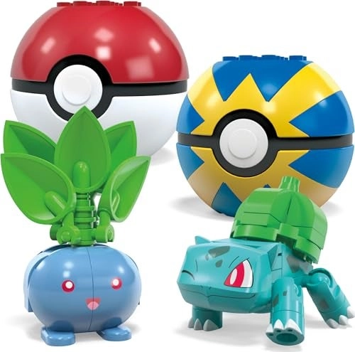 Pokémon Grass-Type Trainer Team - 4 Poseable Character 2 Inches Tall