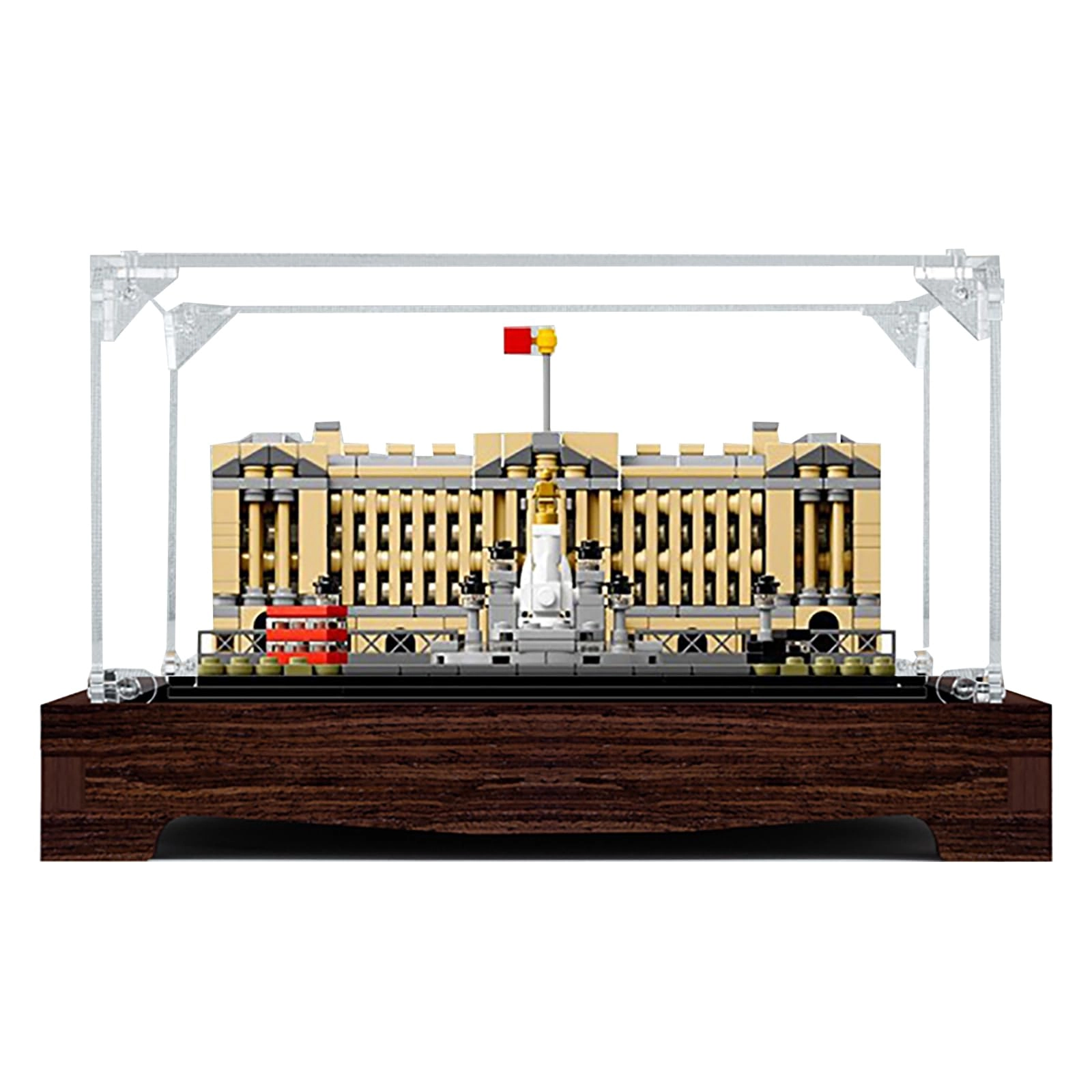 bodamaike Display Case for Lego 21029 - Dark Walnut 24 x 21 x 12 cm