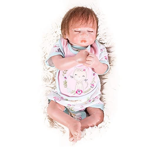 Rebirth Baby Doll - 19 Inch Vinyl Baby Girl Eyes Closed Ages 3+