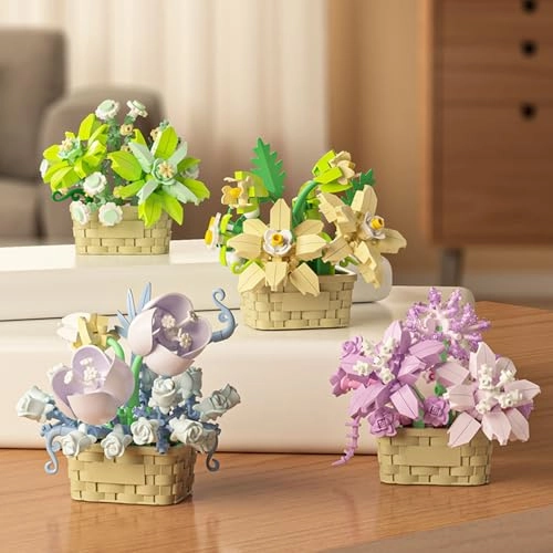 Mini Flower Building Block Set - 206pcs