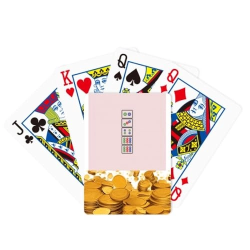 Mahjong Circle Dots - Bridge Size 52 playing cards