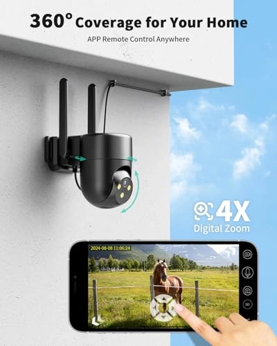 4G LTE cellular security camera 2K