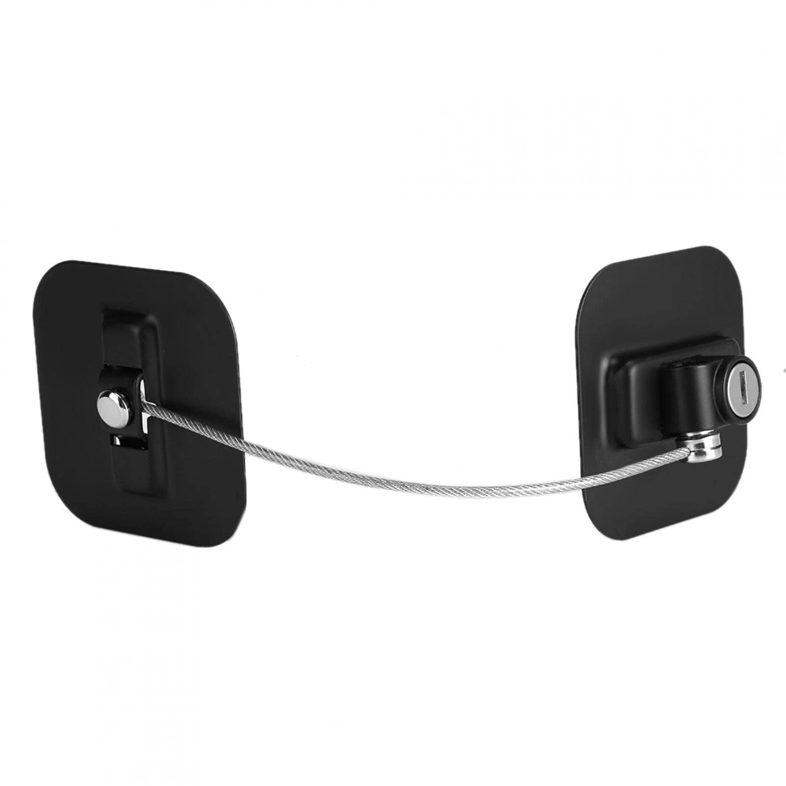 Olpad Fridge Door Lock - 1PC 2 Keys Black