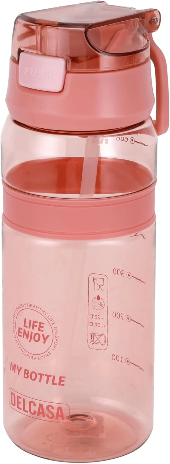DELCASA DC3237 Water Bottle - Push-button lid 700 ml