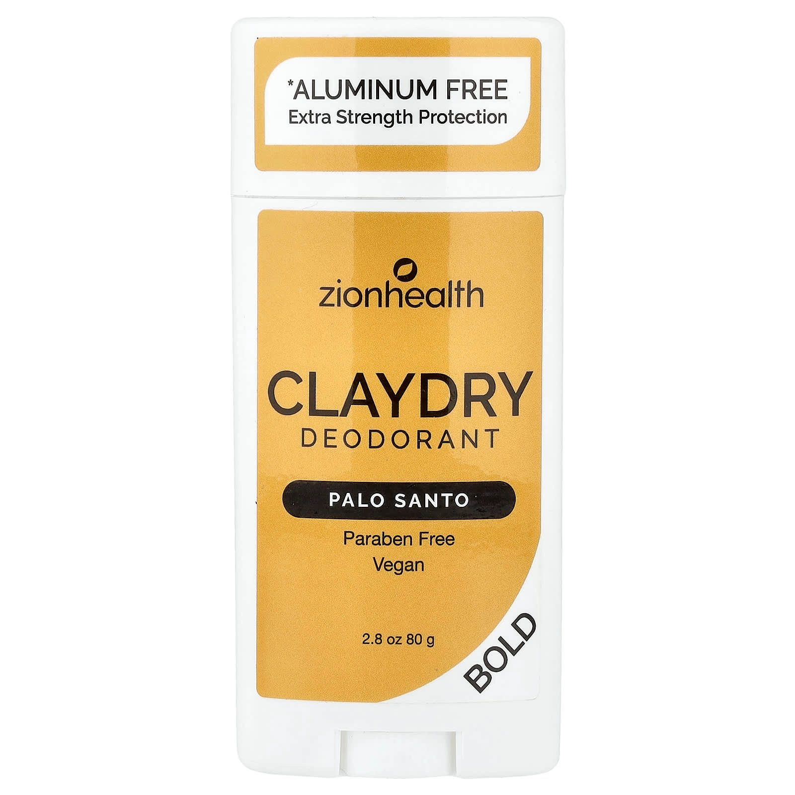 Zion Health Claydry Deodorant - Palo Santo 2.8 oz (80 g)