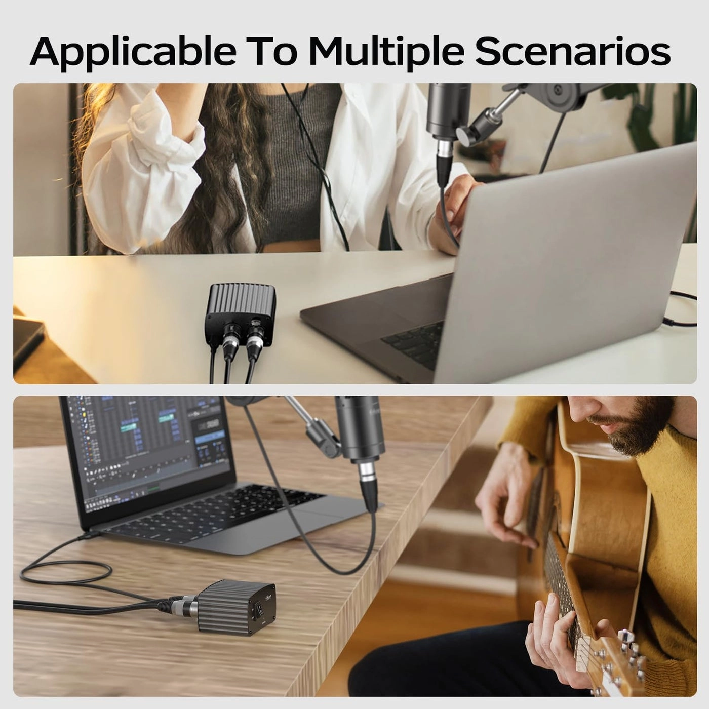 48V Phantom Power XLR+USB Microphone