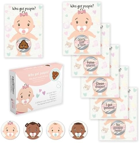 Party Hearty Baby Shower Games - 33 Cards