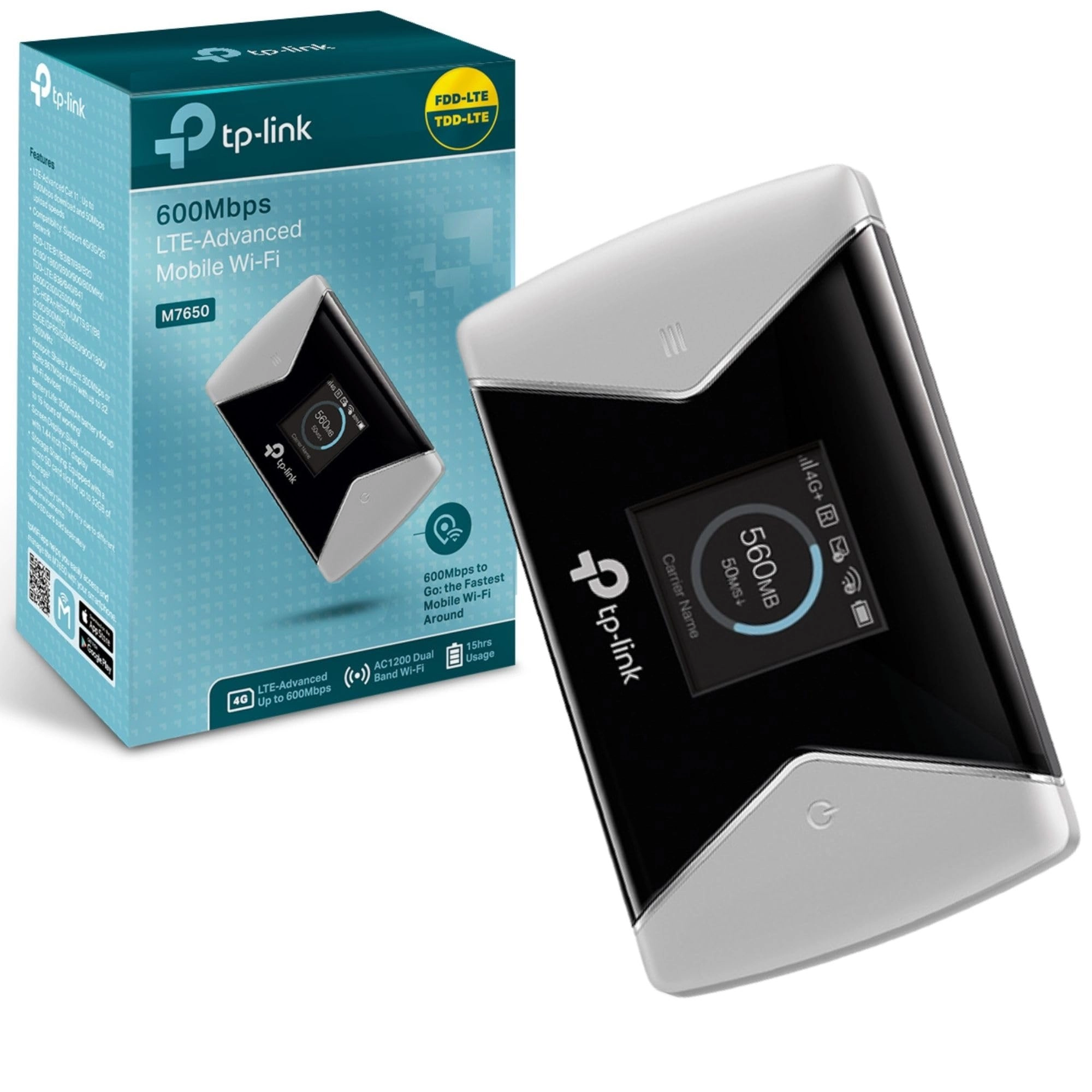 TP-Link M7650 - 4G+ MiFi LTE  802.11a/b/g/n/ac up to 600 Mbps