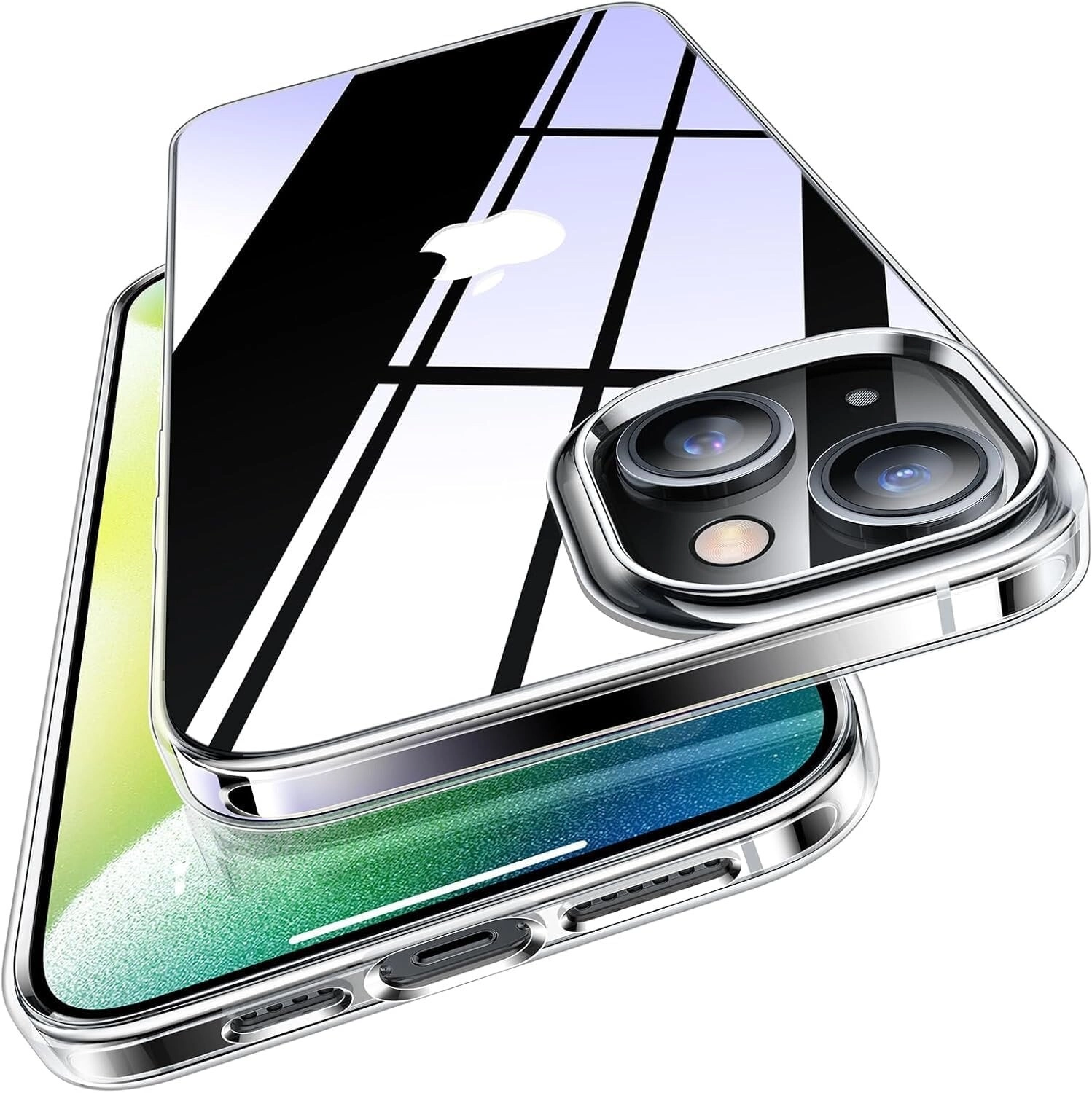 Muzz International iPhone 15 Case - Transparent Crystal Clear for iPhone 15