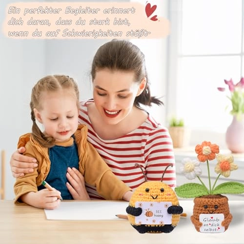 Pocket Hug Bee 8.5 cm + Sunflowers Lucky Charm 15 cm