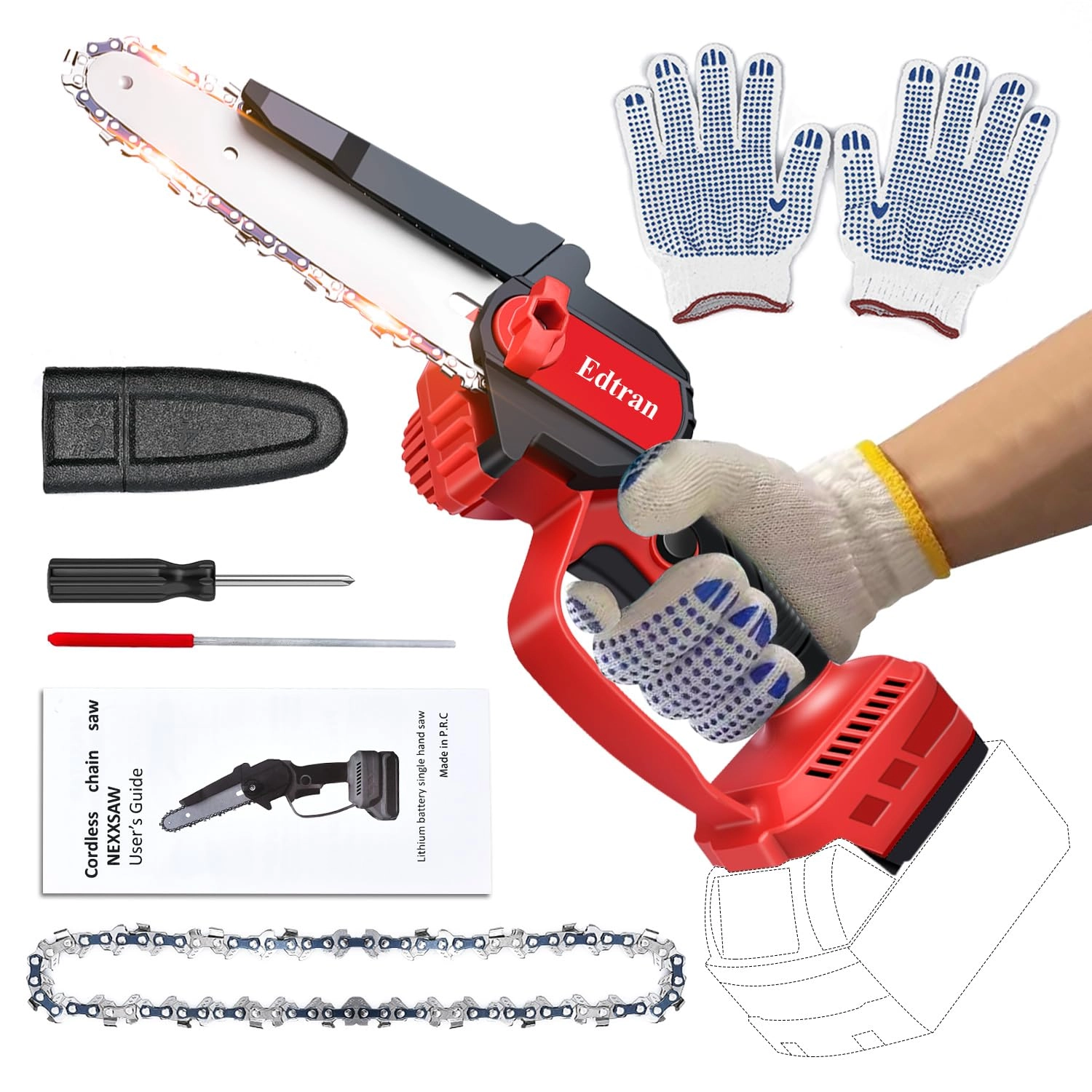 Edtran Mini Chainsaw - 1200W