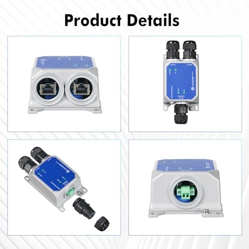 IP67 10G Injector - 44-57 Vdc 90W 1 IEEE 802.3 af/at/bt 10/100M/1G/2.5G/10Gbps