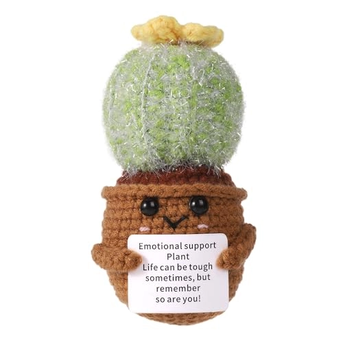 Cactus Funny Positive 13 cm Crochet