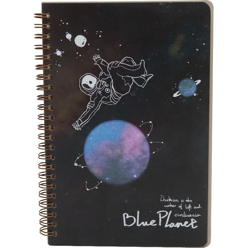 Notebook 19 X 26 cm Spiral - Grid 100 Sheets