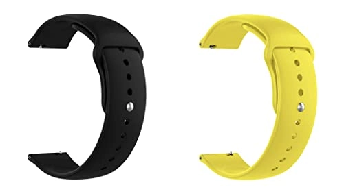 2 Pack 20mm Silicone Watch Band for Sekonda Motion