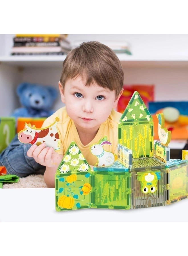 Magnetic Tiles Building Toy Set - Farm Animal 26 pcs