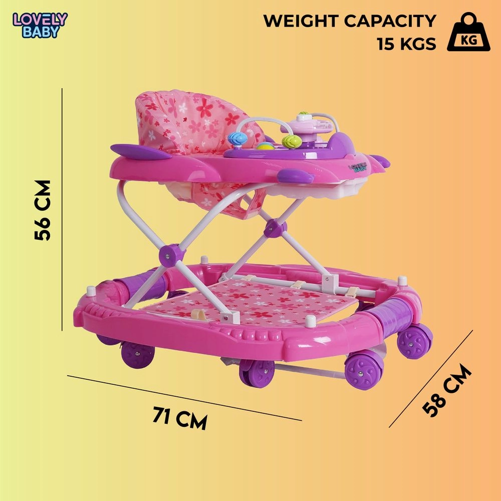 Cosmic Baby Walker - Foldable High back padded seat