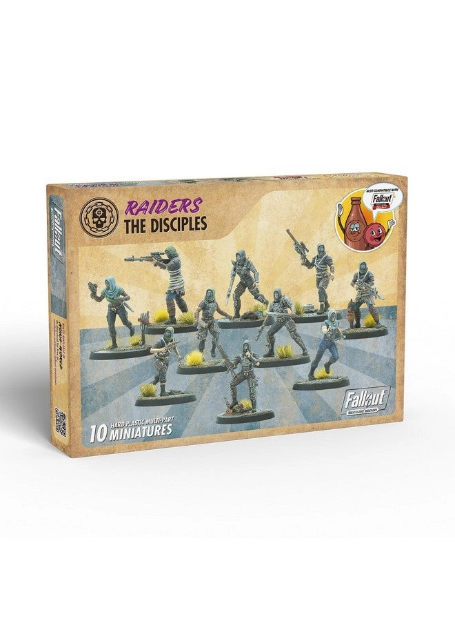Modiphius Fallout Wasteland Warfare: Raiders - The Disciples - 10 Unpainted Figures Nuka World Wave