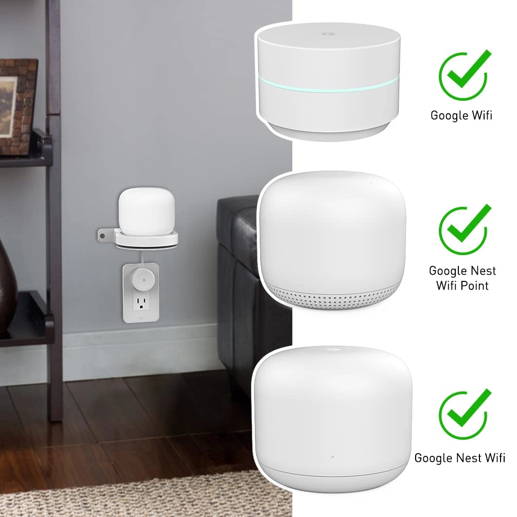 ABS Wall Mount - 3 Pack Compatible with Nest WiFi Router