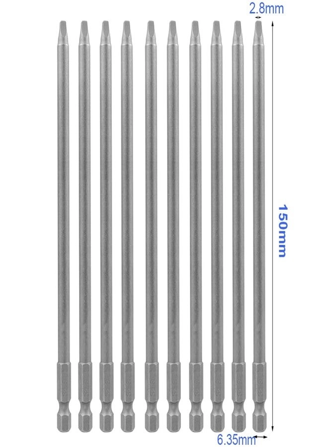 Square Head Bits - 10pcs 5.9 Inch