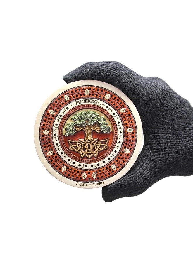 Cribbage Board - 2 Track 60 Points Bloodwood / Maple Wood