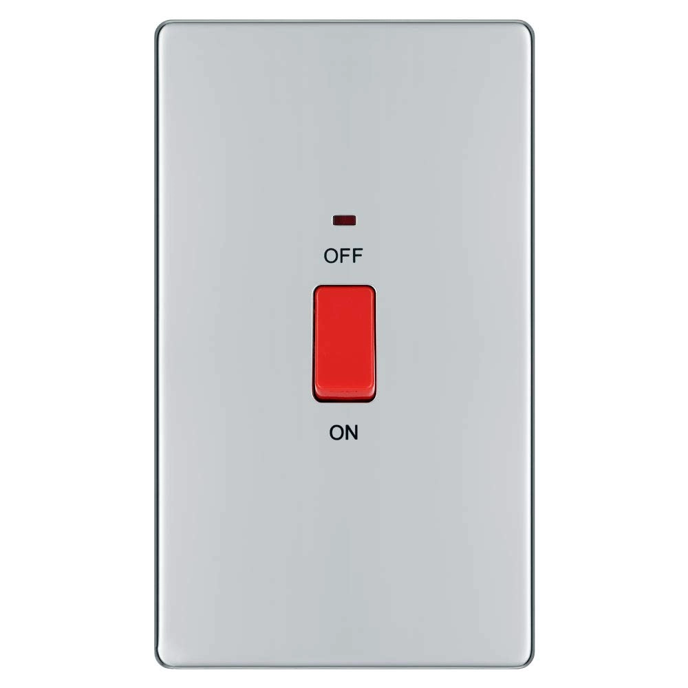 BG Electrical FPC72 - 45A Double Pole Cooker Control Switch Unit