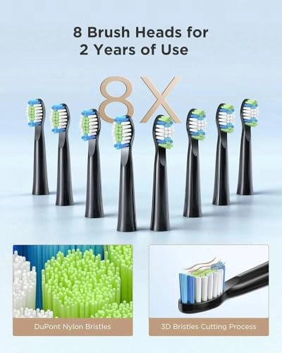 E11 - 8 Brush Heads USB Rechargeable 260mAh