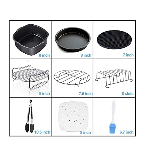 Air Fryer Accessories - Stainless steel 11 Pcs
