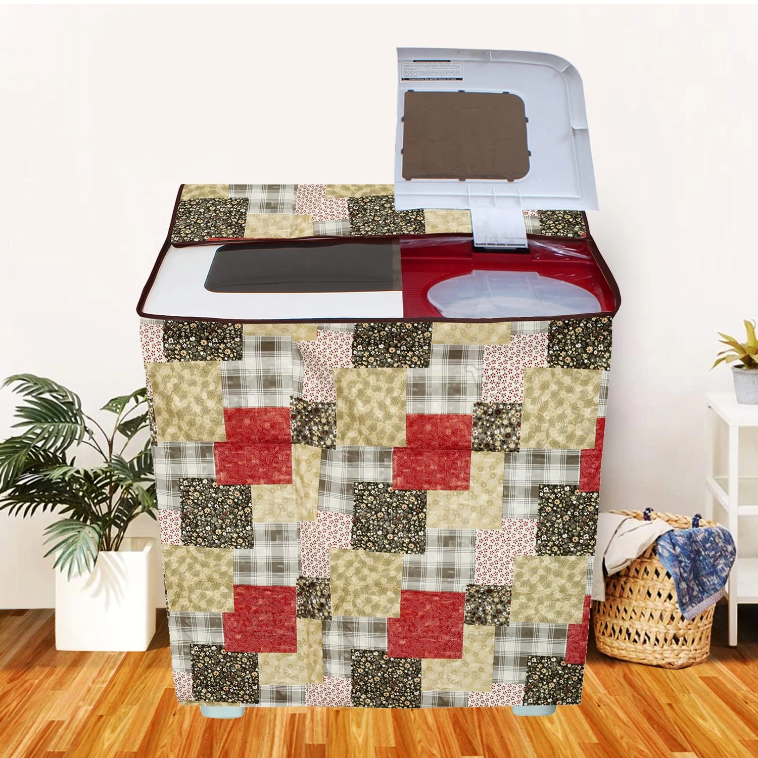 PVC Waterproof Front Load Washing Machine Cover - 5KG to 7.5KG Blue