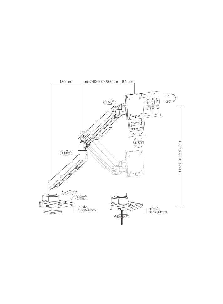 91-LDT69C024PML - 49 in 100x100mm
