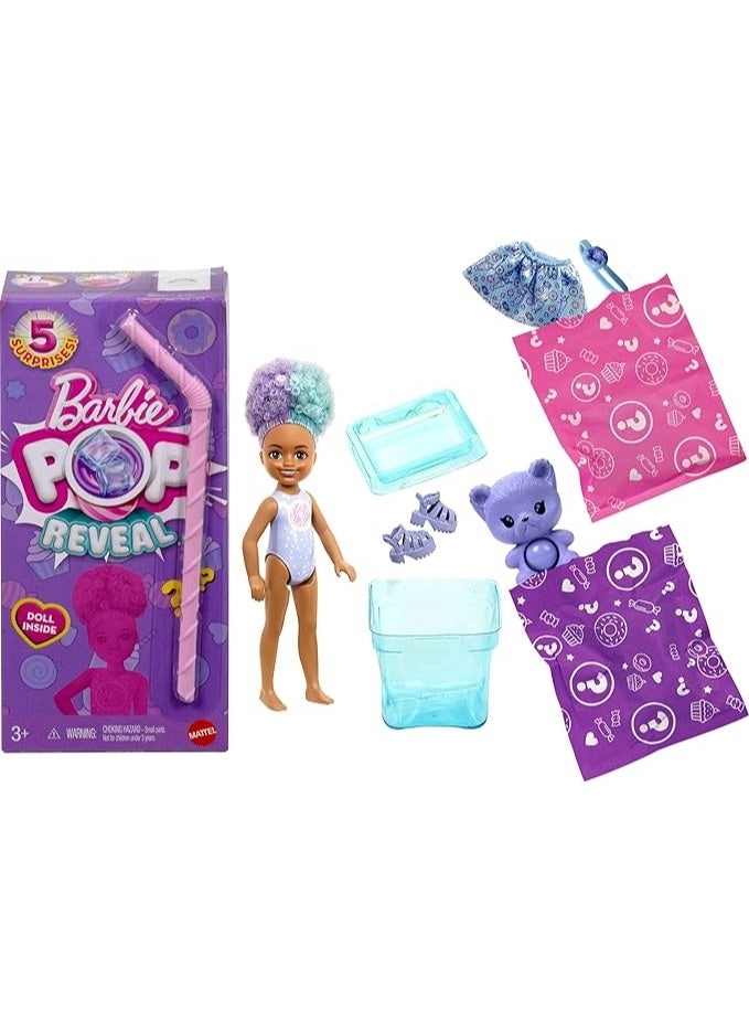 Barbie Pop Reveal Chelsea - 5 Surprises Scented Colour Changing Ages 3+