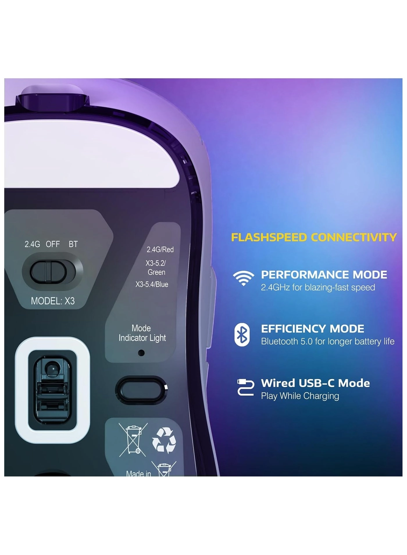 Attack Shark X3MAX - Wireless