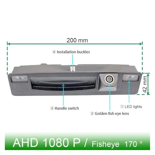 Reverse Camera - Night vision Wire 1920x1080P