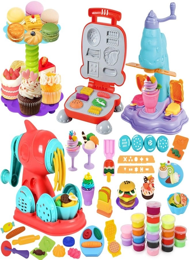 Vunrahsg 4 in 1 Color Dough Set - 3+ years 59 pcs