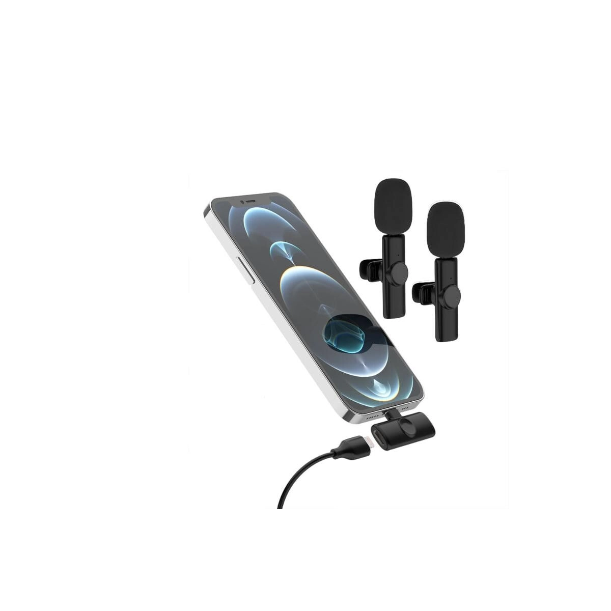 Wireless Lavalier Microphone - USB Microphone Dual