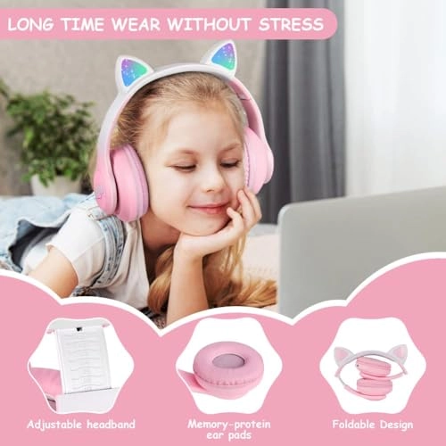 Bluetooth Cat Ear Headphones Wireless Headphone