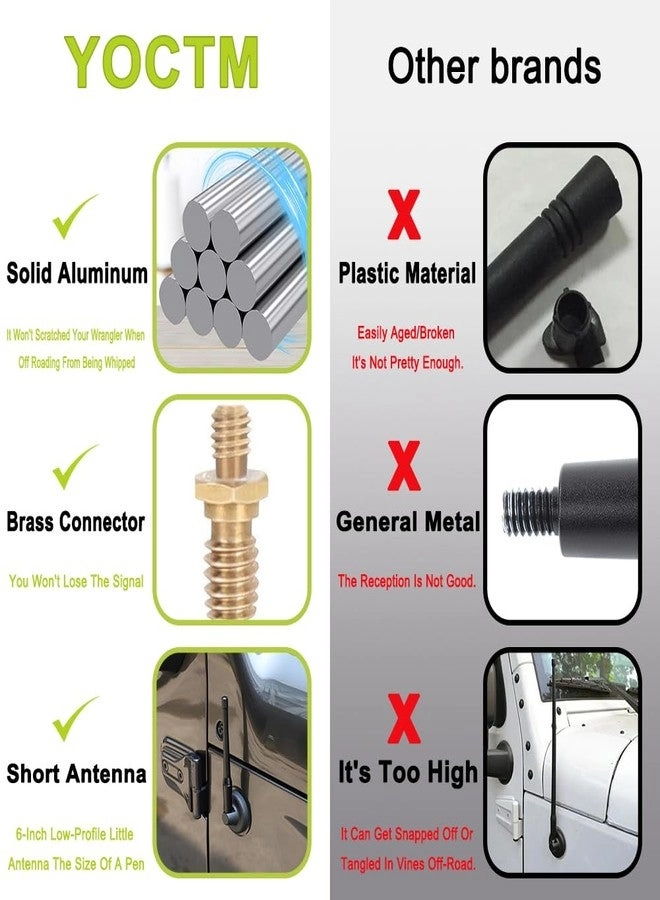 Short Trim Decorative - Jeep Wrangler JK JL JLU JT Rubicon Sahara Sport 2007-2024