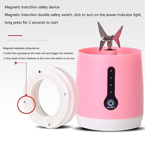 Rechargeable Convenient Juice Cup - USB Rechargeable Stainless Steel Blades