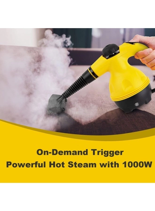 Handheld Steam Cleaner - Multipurpose Portable 8 Multi-Surface Attachments