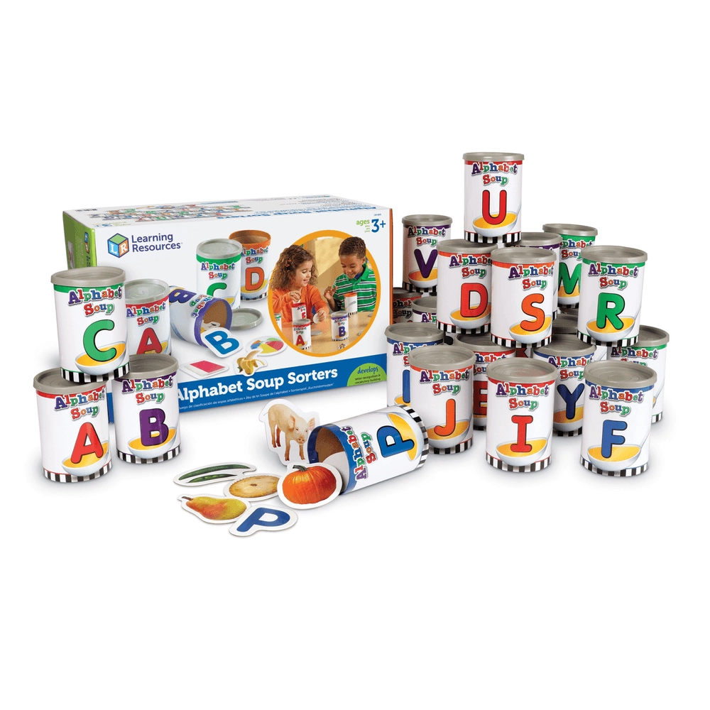 Learning Resources Alphabet Soup Sorters - 3 years and above 208 pieces
