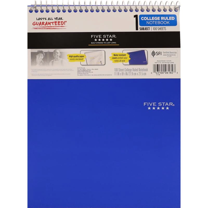 Steno Notebook 8.5 X 11 in Spiral - Lined 100 Sheets