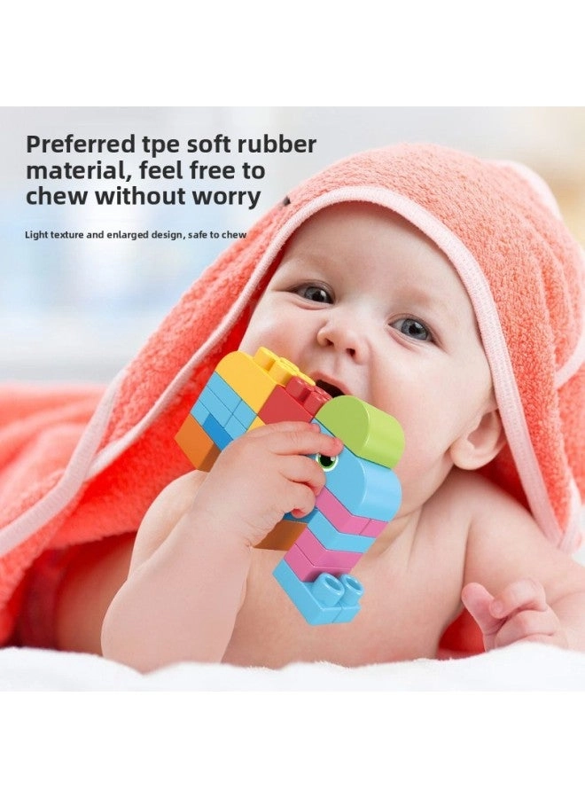 Soft Rubber Building Blocks - 72 pcs