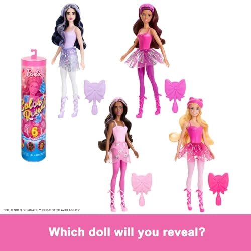 Barbie Color Reveal Ballerina - 6 Surprises Color Change Ages 3+