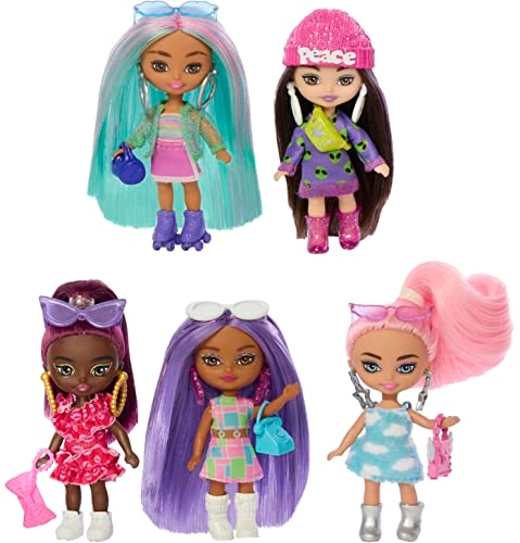 Mini Barbie Extra - 5-Piece 8.5cm Bundle