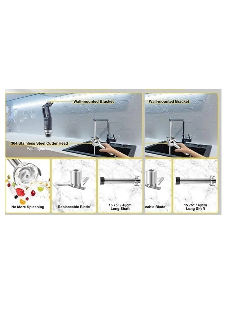 Commercial Immersion Blender - Hand Held Removable Shaft
