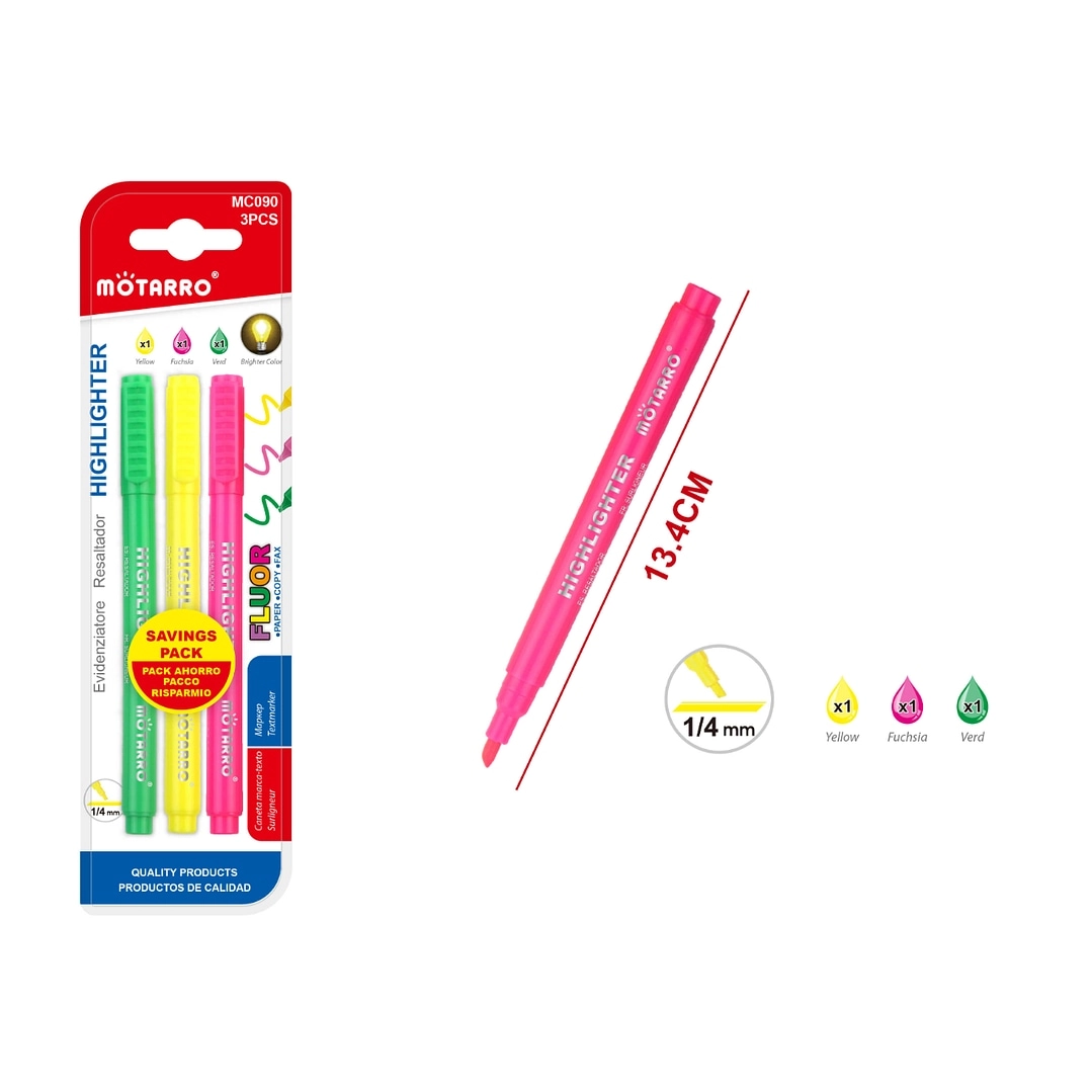 AL ARQAM LLC MC090 - Multicolor Soft chisel tips