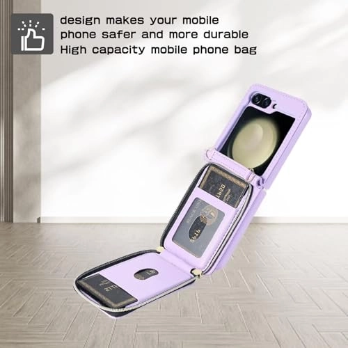 Miagon Folio Case for Samsung Galaxy Z Flip 5